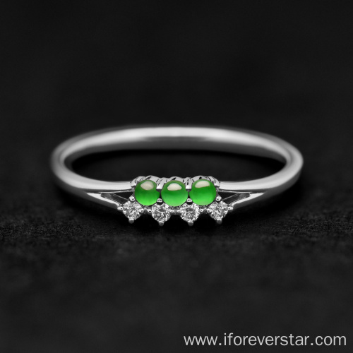 Wholesale 100% Natural S925 High Quality Jade Ring